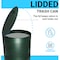 Flash Furniture 11.5 Gallon Outdoor Pet Waste Trash Can with Lid YAN-OG9I55425-GG - alternate 8